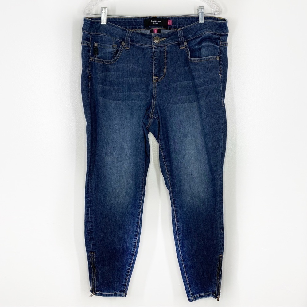 torrid skinny ankle zip jeans size 16